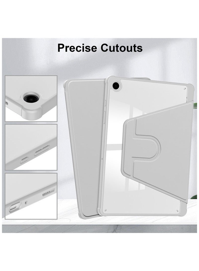 حالة لسامسونج غالاكسي Tab A9, حالة حماية اللوح , الاكريليك 360 ° تصميم الدوار, تلقائي الاستيقاظ / النوم, جلد ناعم - Image 2